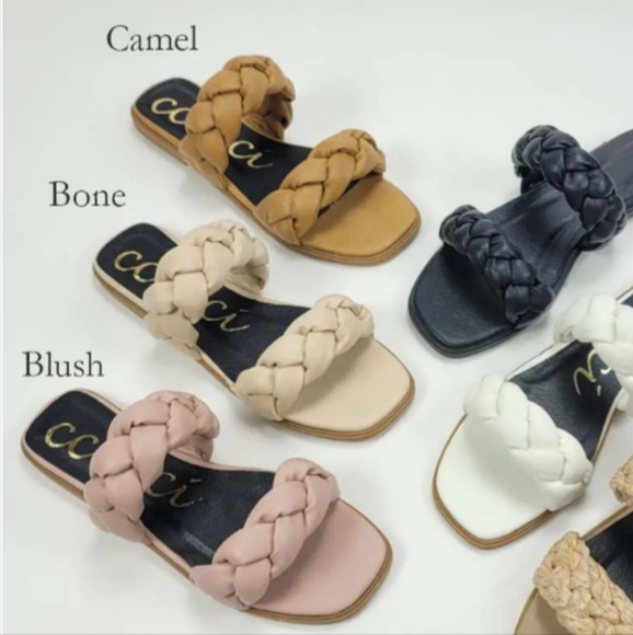 CCOCCI Marilyn Braided Sandals in Blush - Picture 3 of 6